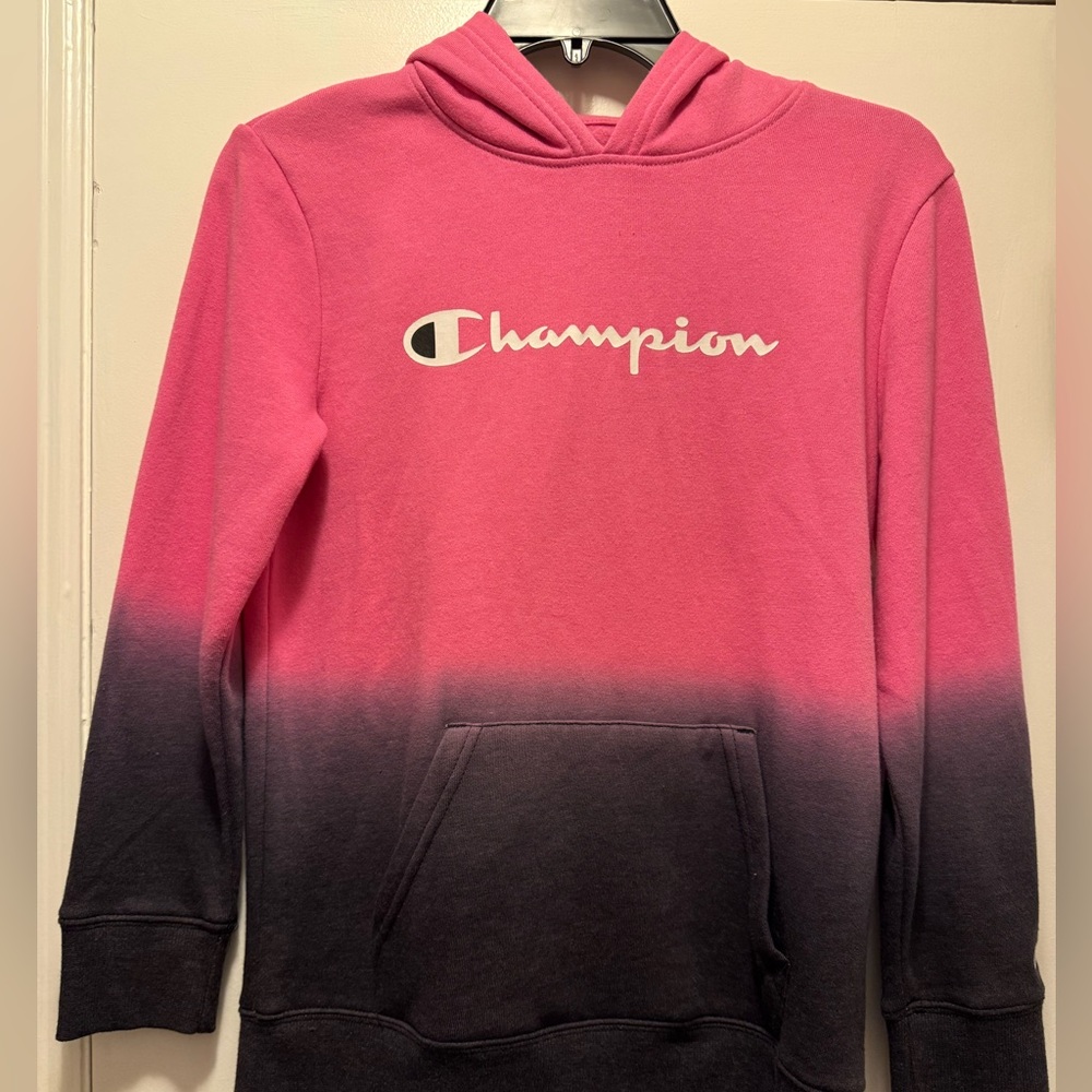 Champion, pullover, hoodie, sweatshirt, girls, size, large new without tag
